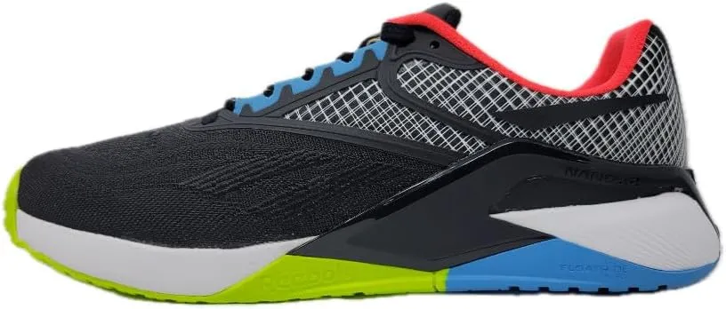 Reebok Men's Nano X2 Cross Trainer Shoes, Cblack/Laslim/Alwb, 10 M US