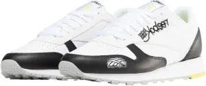 Reebok Unisex Classic Leather Trainers, Cblack Ftwwht Aciyel, 10