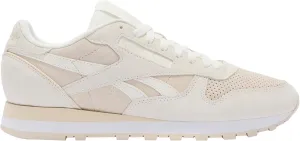 Reebok Unisex Classic Leather Trainers, Chalk Sand White, 8