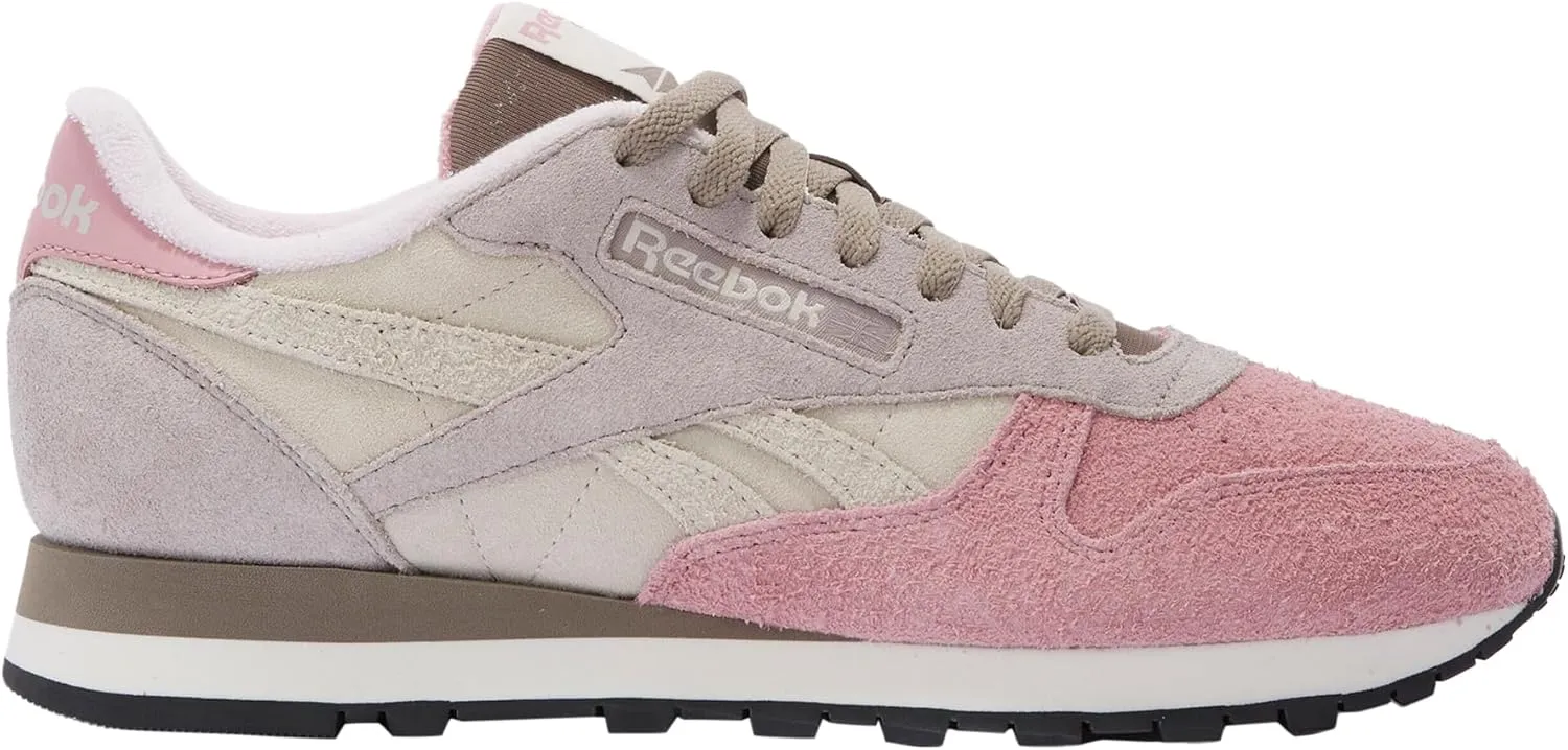 Reebok Unisex Classic Leather Trainers, Sand Hazy Grey Dusty Rose, 10