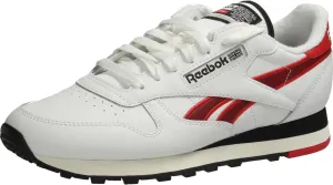 Reebok Unisex Classic Leather Trainers, White Vectorred Black, 4.5