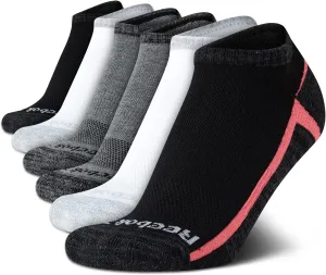 Reebok Womens Low Cut Socks - 6 Pack Cushioned Performance Stretch Moisture Wicking Athletic No Show Socks for Women (4-10)
