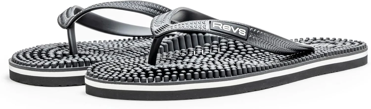 Revs Lights - The Original Reflexology & Acupressure Massage Flip Flops for Men & Women. Designed in Scotland by an Accredited Reflexologist. New & Improved Design, Fit & Comfort 2024