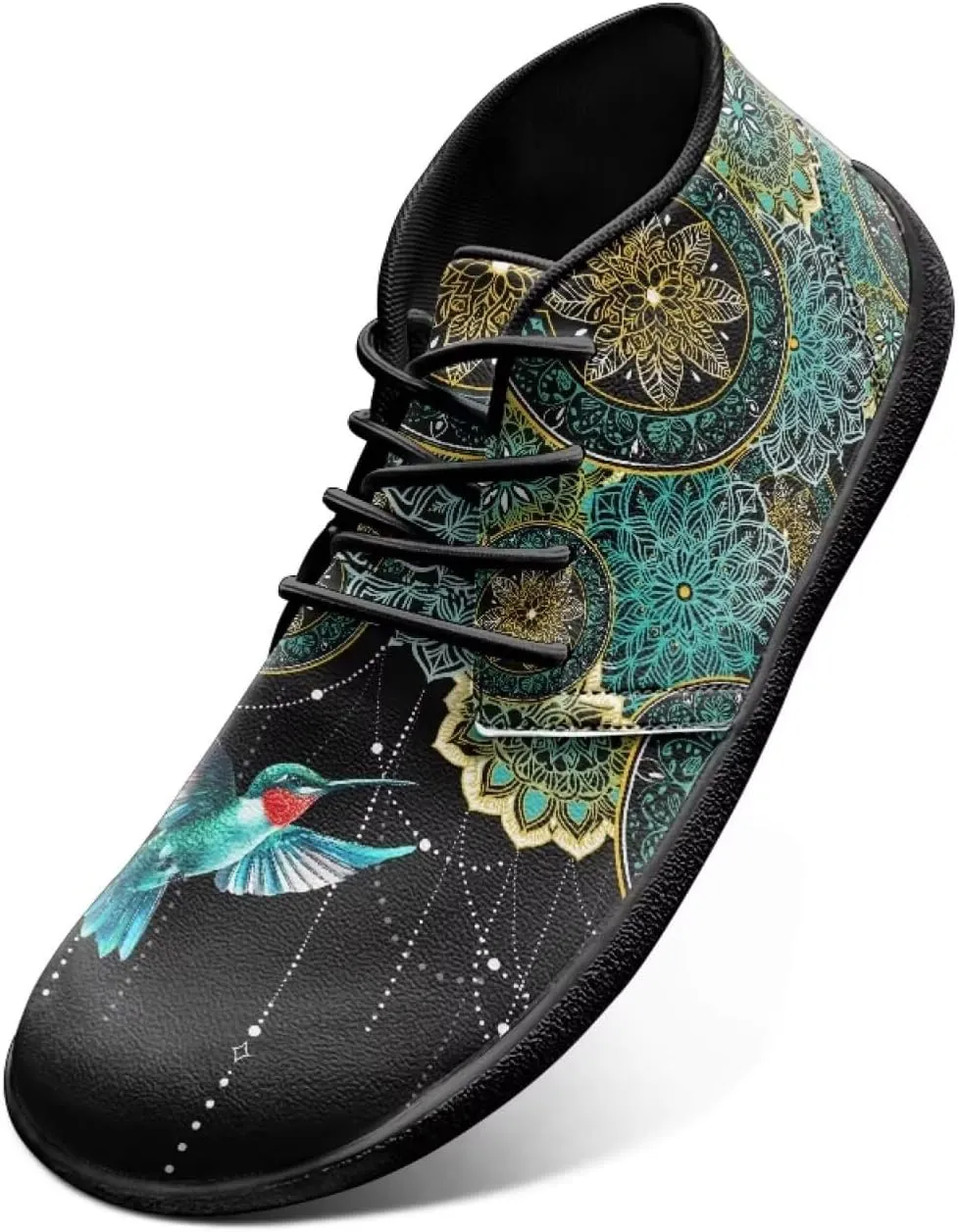 Rooster Athletic Sneakers Hummingbird Flat Dress Shoes Slip On Unisex Wide Barefoot Shoe for Mens Womens Zero Drop Sole Lightweight Trainer Sneaker