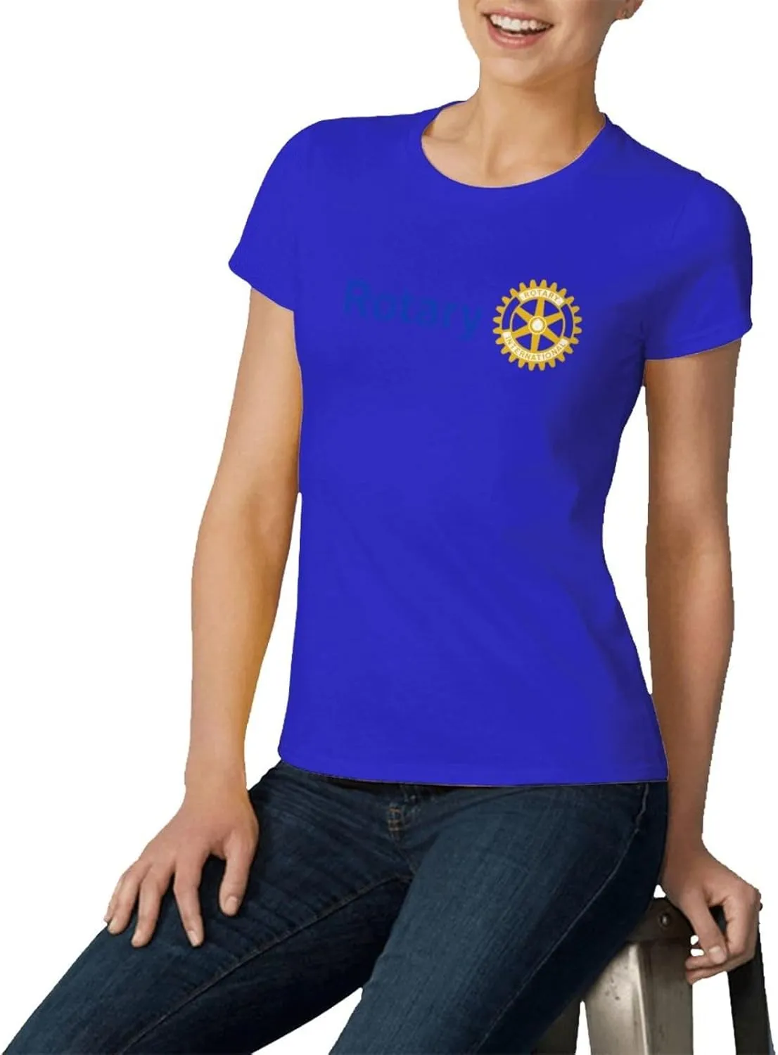 Rotary-International Women's Short-Sleeved Cotton Short-Sleeved T-Shirt