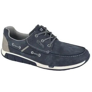 Route 21 Men's Apron Lace Up Sporty Leisure Shoe Navy