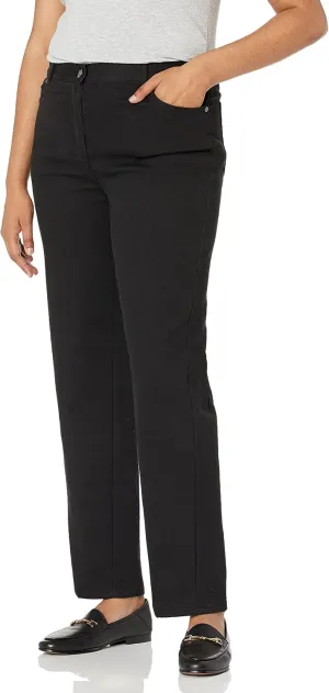 Ruby Rd. Women's Classic Flat Front Denim Jean