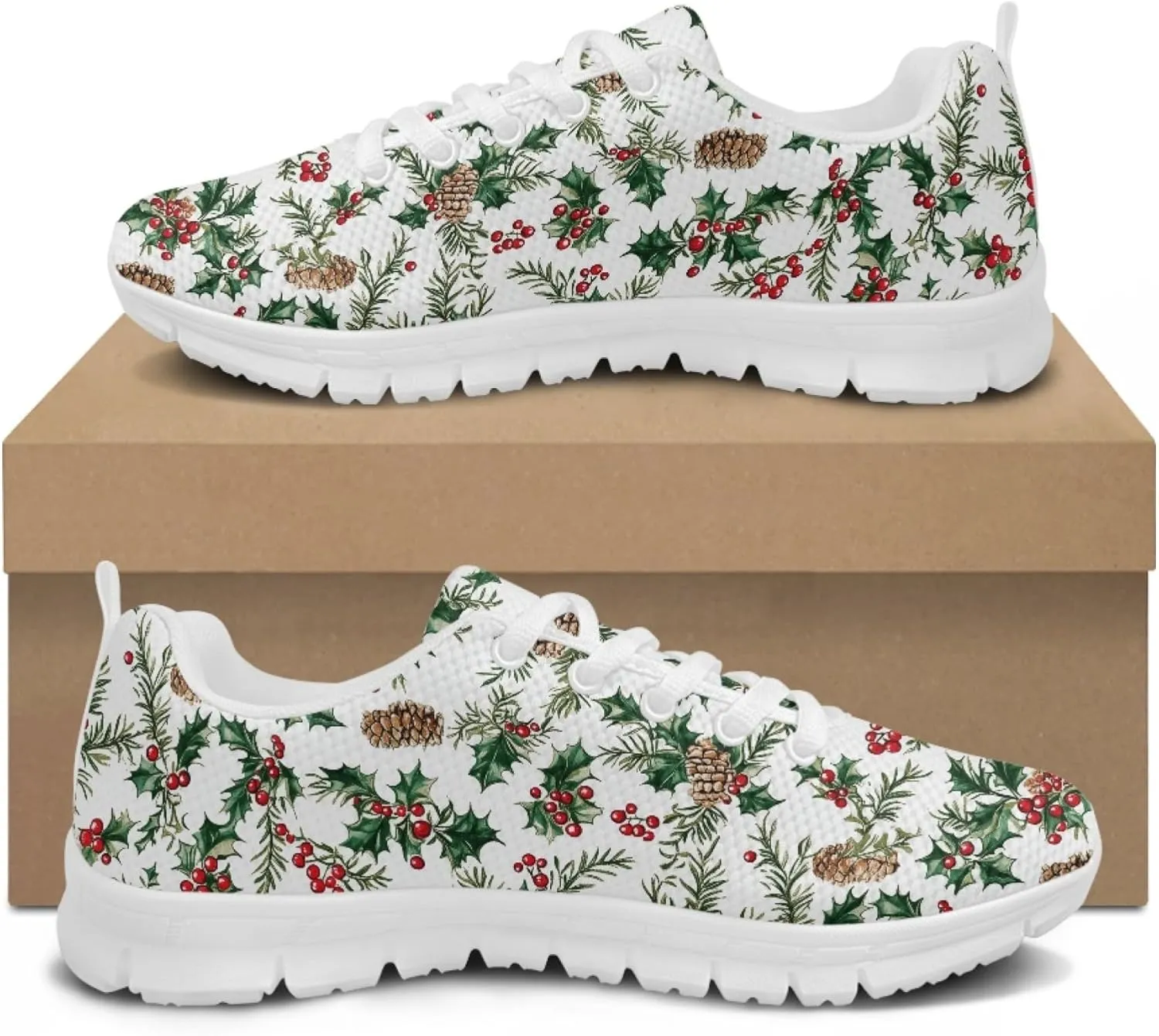 Running Shoes Trainer for Women Sports Causal Travel Sneaker Walking Low Heel Lace up Breathable Flexible Shoe