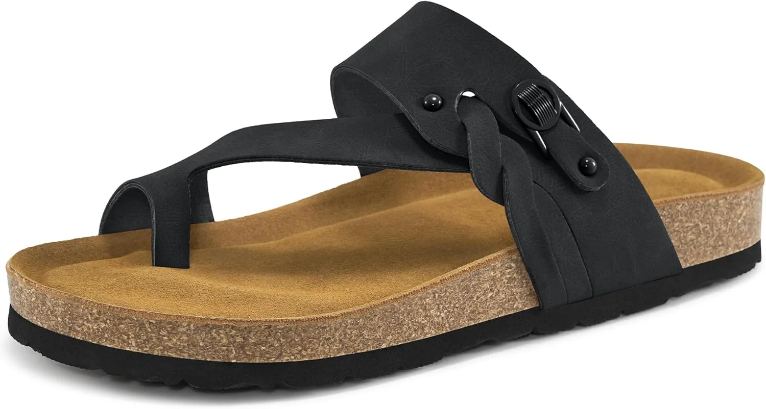 Sandals Womens Dressy Flat: Comfortable Outdoor Women Sandals- Beach Summer Women Slides for Walking