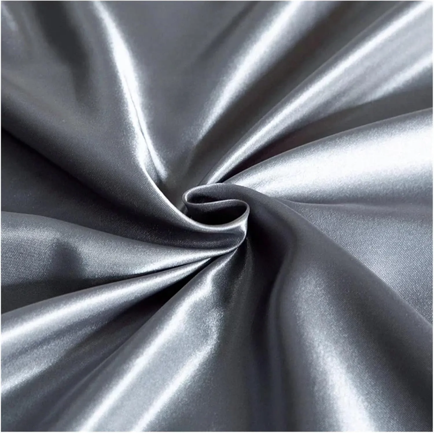 Satin Bedding Sheet Set Solid Color Fitted Sheet Set Single Double King Size Bed Sheet Set Luxury Rayon Flat Sheet Set(Color 01,King 4pcs)