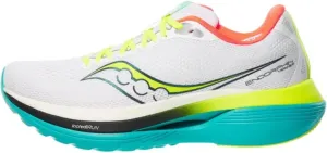 Saucony Men's Endorphin Trainer Sneaker, White/Mutant, 8.5