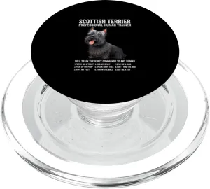 scottish Terrier Professional Human Trainer scottish Terrier PopSockets PopGrip for MagSafe