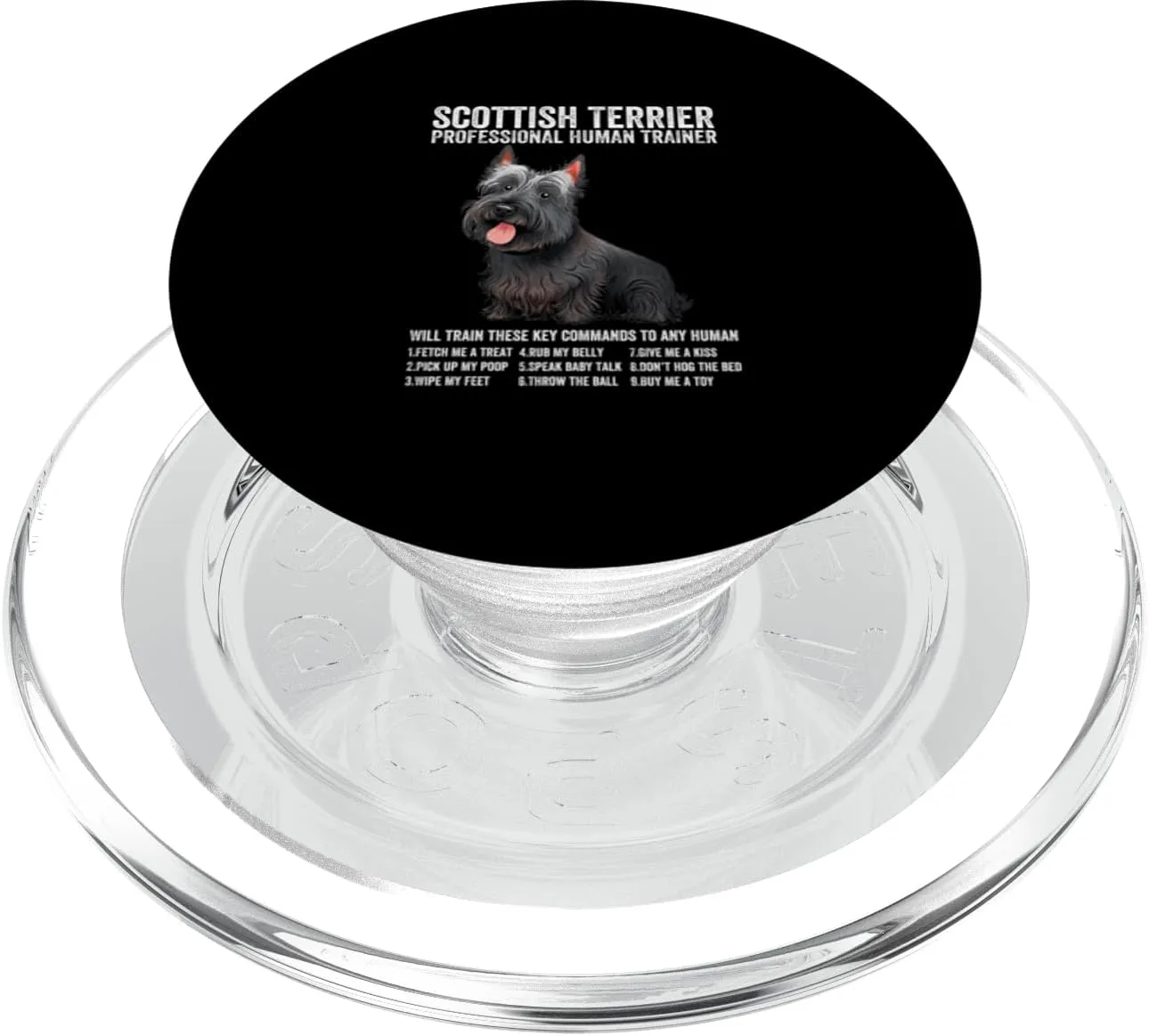 scottish Terrier Professional Human Trainer scottish Terrier PopSockets PopGrip for MagSafe