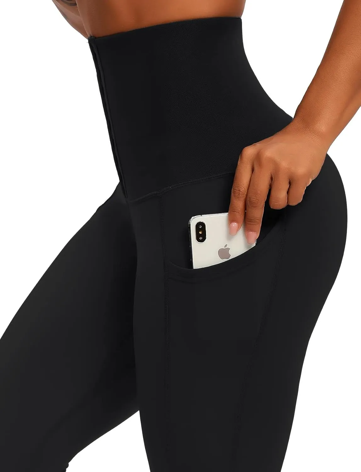 SEASUM High Waisted Yoga Legging with Adjustable Waist Corset Belt Tummy Control Slimming Waist Trainer Pant