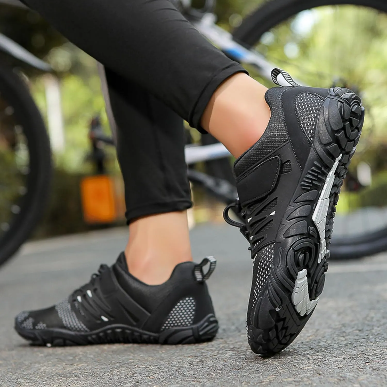SECHRITE Women's Men’s Barefoot Hiking Shoes Minimalist Trail Running Sneakers Zero Drop Sole Wide Toe Box Parkour Trekking Workout Footwear