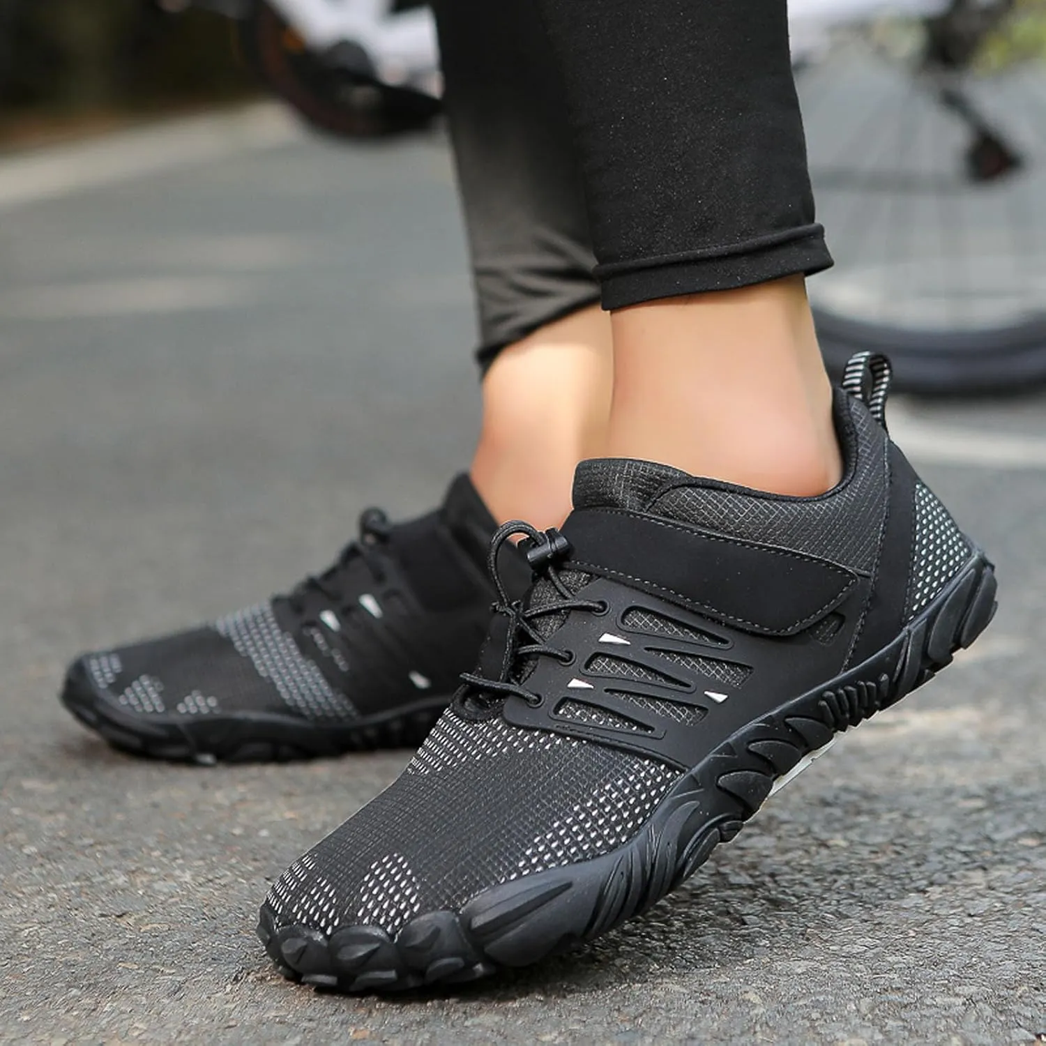 SECHRITE Women's Men’s Barefoot Hiking Shoes Minimalist Trail Running Sneakers Zero Drop Sole Wide Toe Box Parkour Trekking Workout Footwear