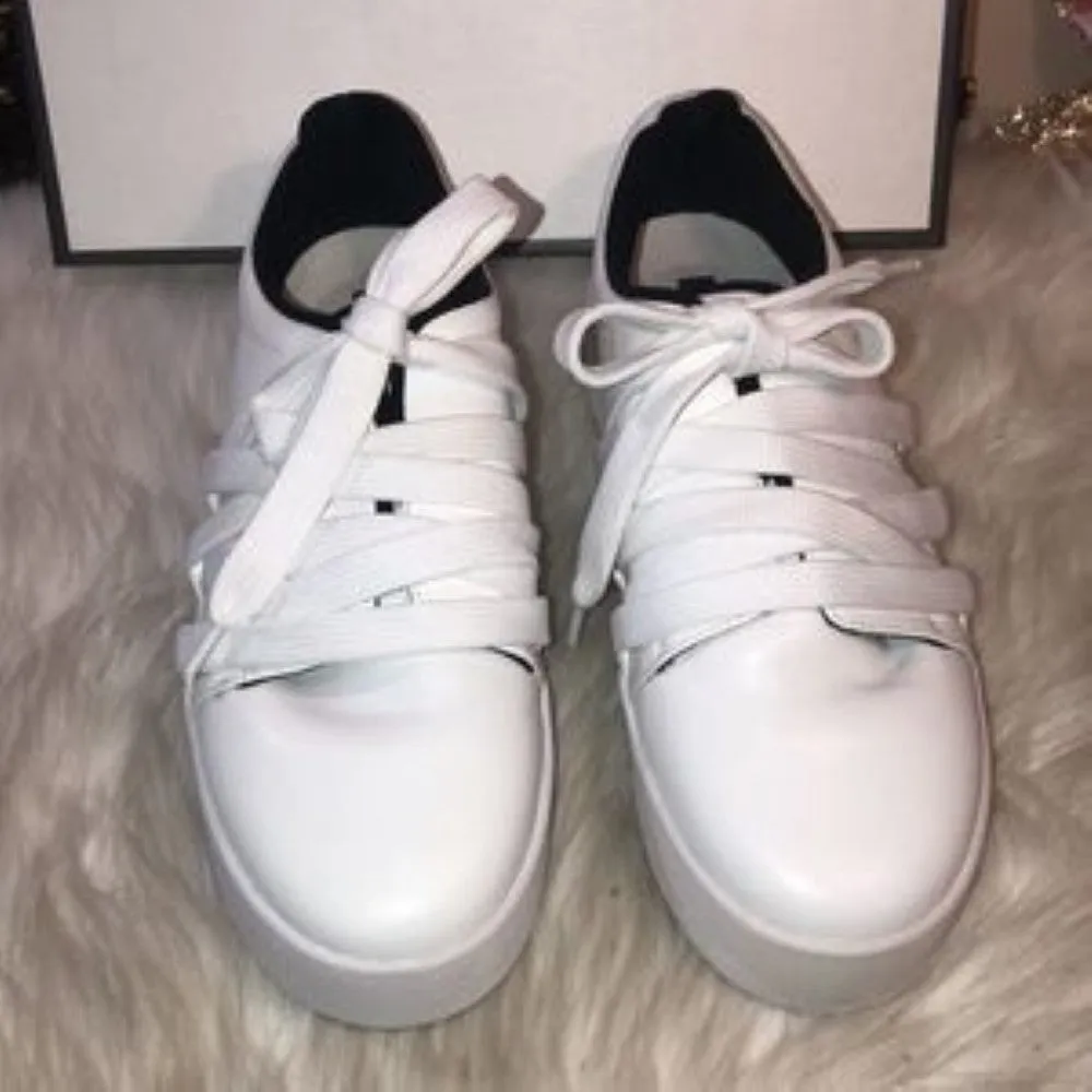 Senso Arna Leather Lace Up Platform Sneakers