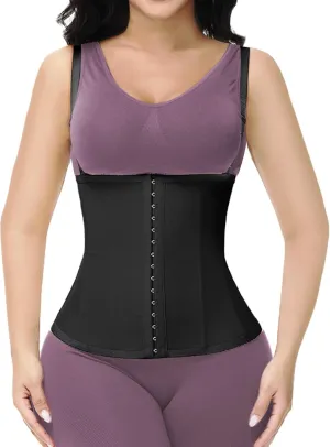 SHAPSHE Waist Trainer for Women Workout Vest Waist Cincher Corset Shapewear Postpartum Tummy Control Body Shaper Daily Wear