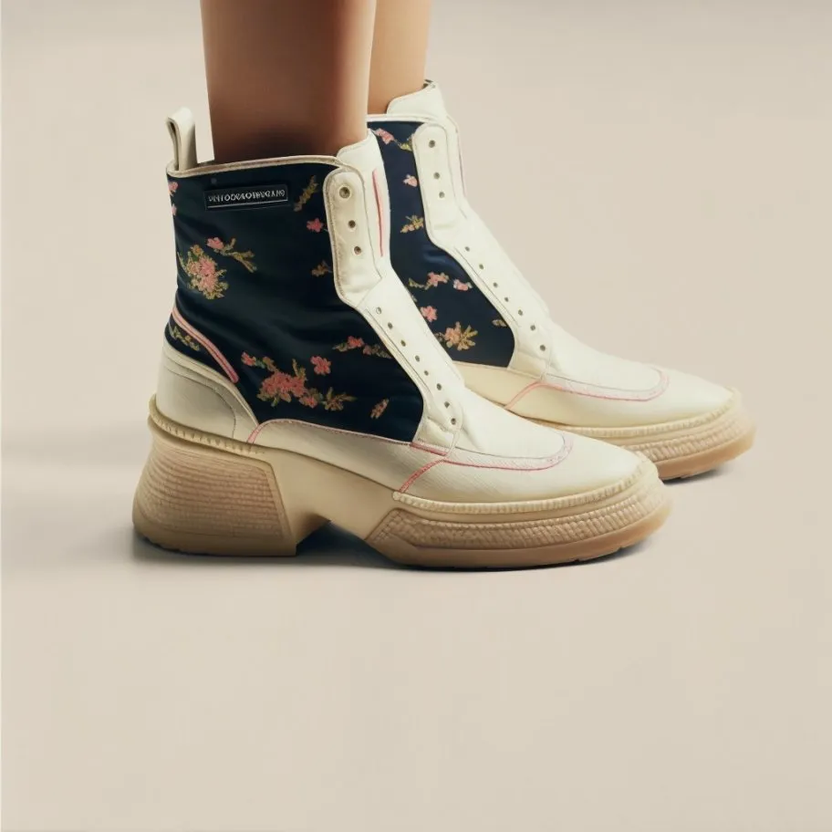 SILK EMBROIDERED SNEAKER AMELIE