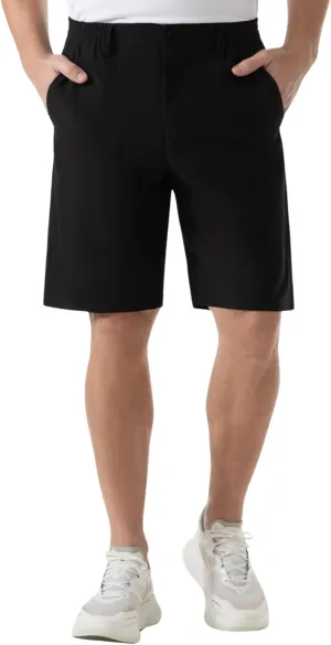 SIX ISLANDS Men's Golf Hybrid Shorts 9 Inch Inseam with Pockets Quick Dry Stretch Flat Front Casual Work Dress Shorts for Men