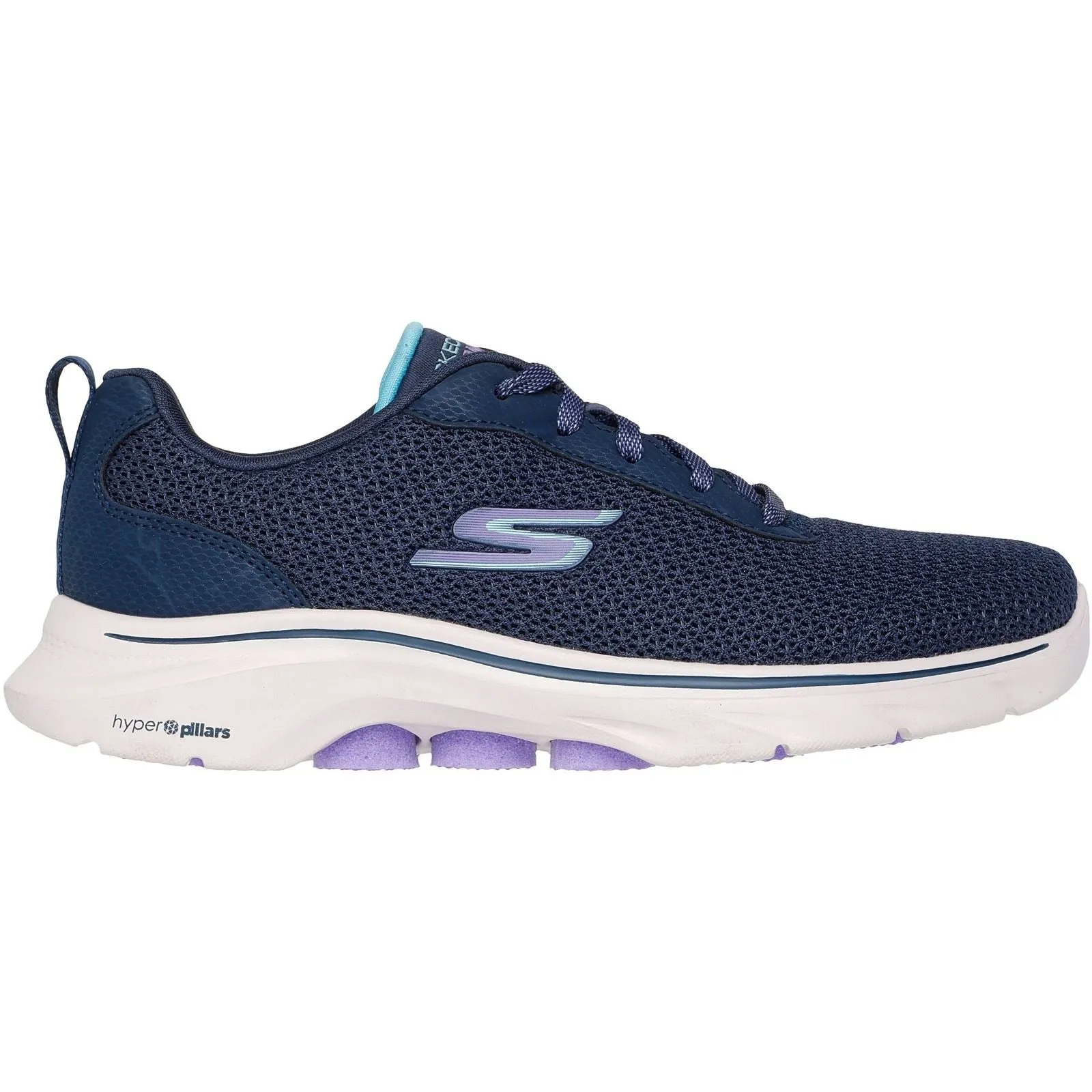 Skechers Go Walk 7 Kaylor Polyester Women's Navy/Purple Trainers