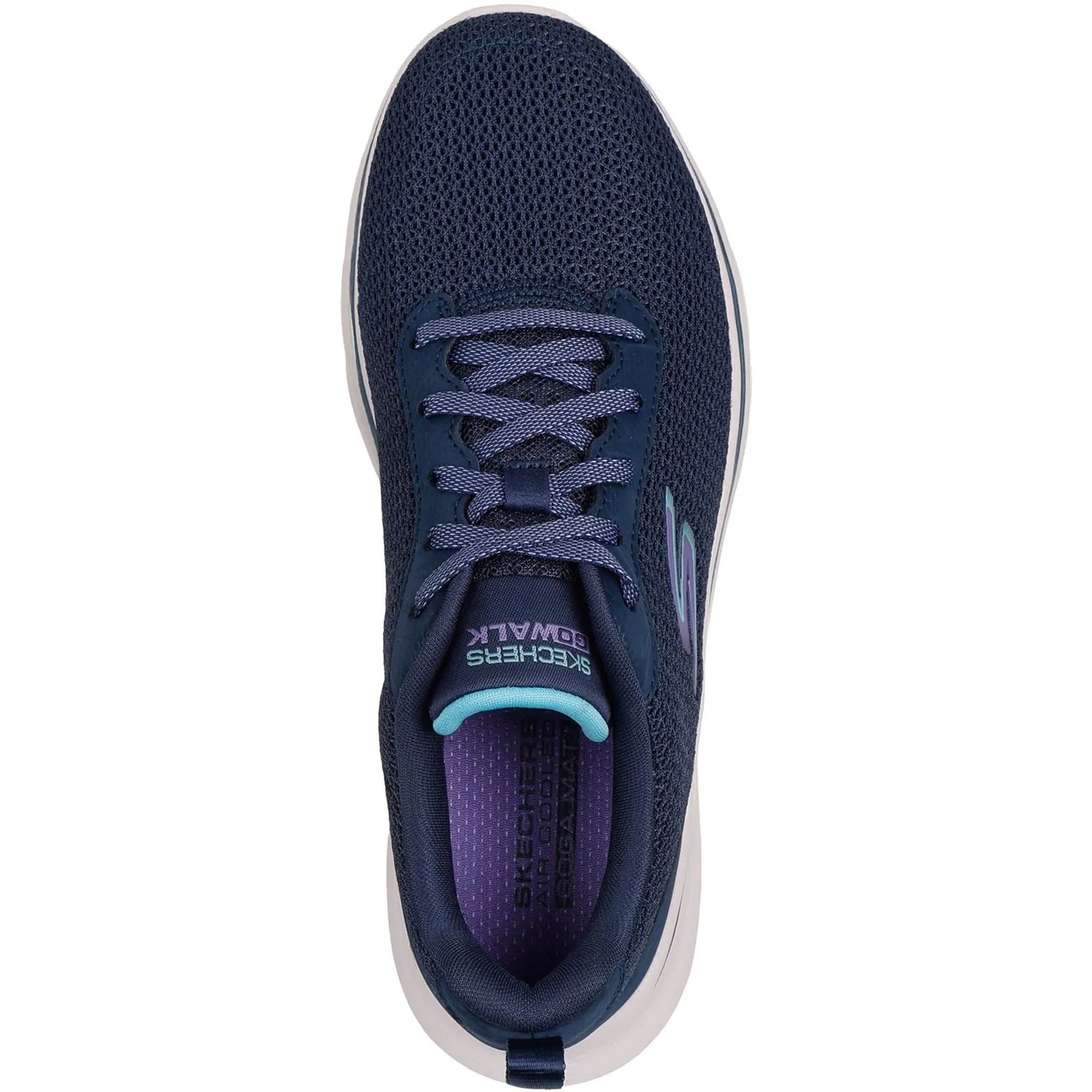 Skechers Go Walk 7 Kaylor Polyester Women's Navy/Purple Trainers