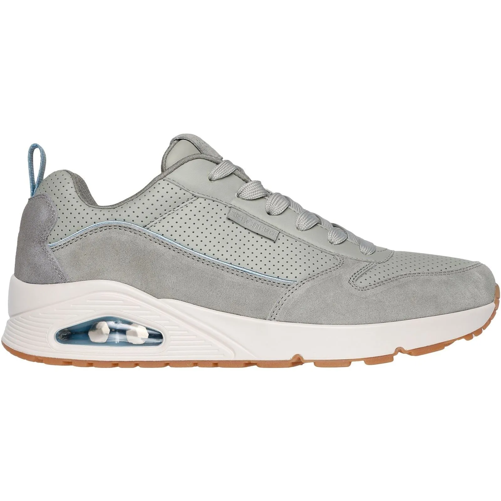 Skechers Uno Stacre 2.0 Leather Men's Sage Trainers