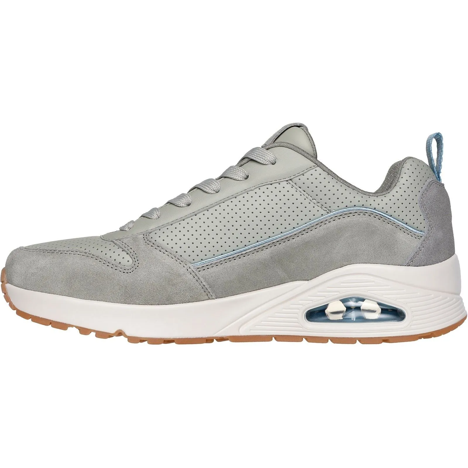 Skechers Uno Stacre 2.0 Leather Men's Sage Trainers