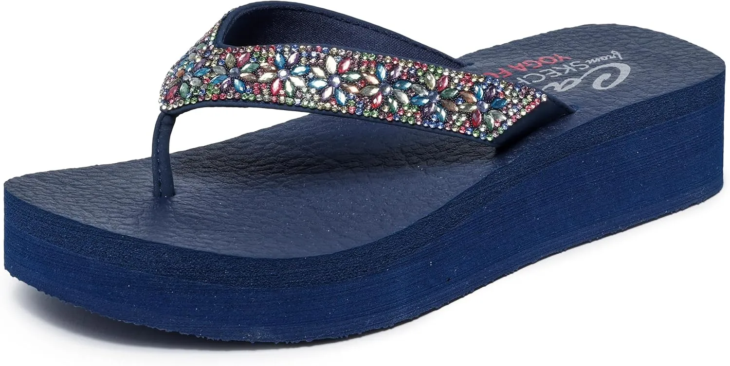 Skechers Women's Vinyasa-Wild Daisies Flip-Flop