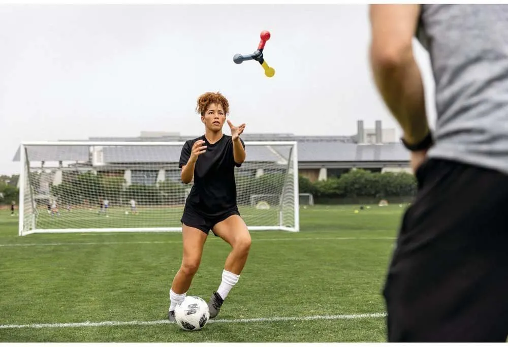 SKLZ Reactive Catch Trainer - Ergonomic PU Foam Baseball & Basketball Speed Training Sports Equipment - 4-Color, 3-Pointed Design Improves Focus, Hand-Eye Coordination - App & Online Training Videos