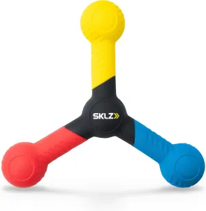 SKLZ Reactive Catch Trainer - Ergonomic PU Foam Baseball & Basketball Speed Training Sports Equipment - 4-Color, 3-Pointed Design Improves Focus, Hand-Eye Coordination - App & Online Training Videos