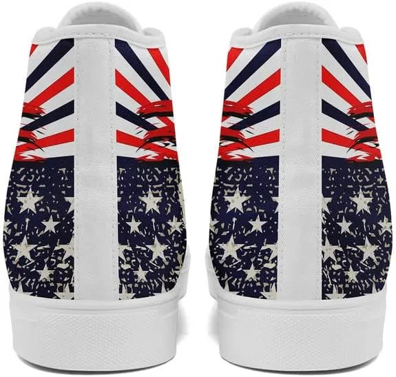 Skull High Top Sneaker for Men Women Fashion Rose Gothic Black Canvas Shoes Unisex Lace Up Casual Tennis Walking Flat Shoes