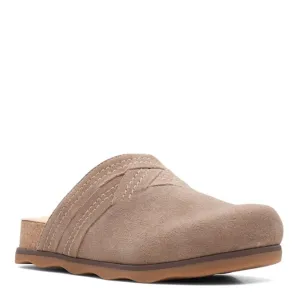 Slip Collection On Toe Future-proof Shoes Waterproof Pebble Clarks Fashion Brynn Suede Rounded 6.5 Clog