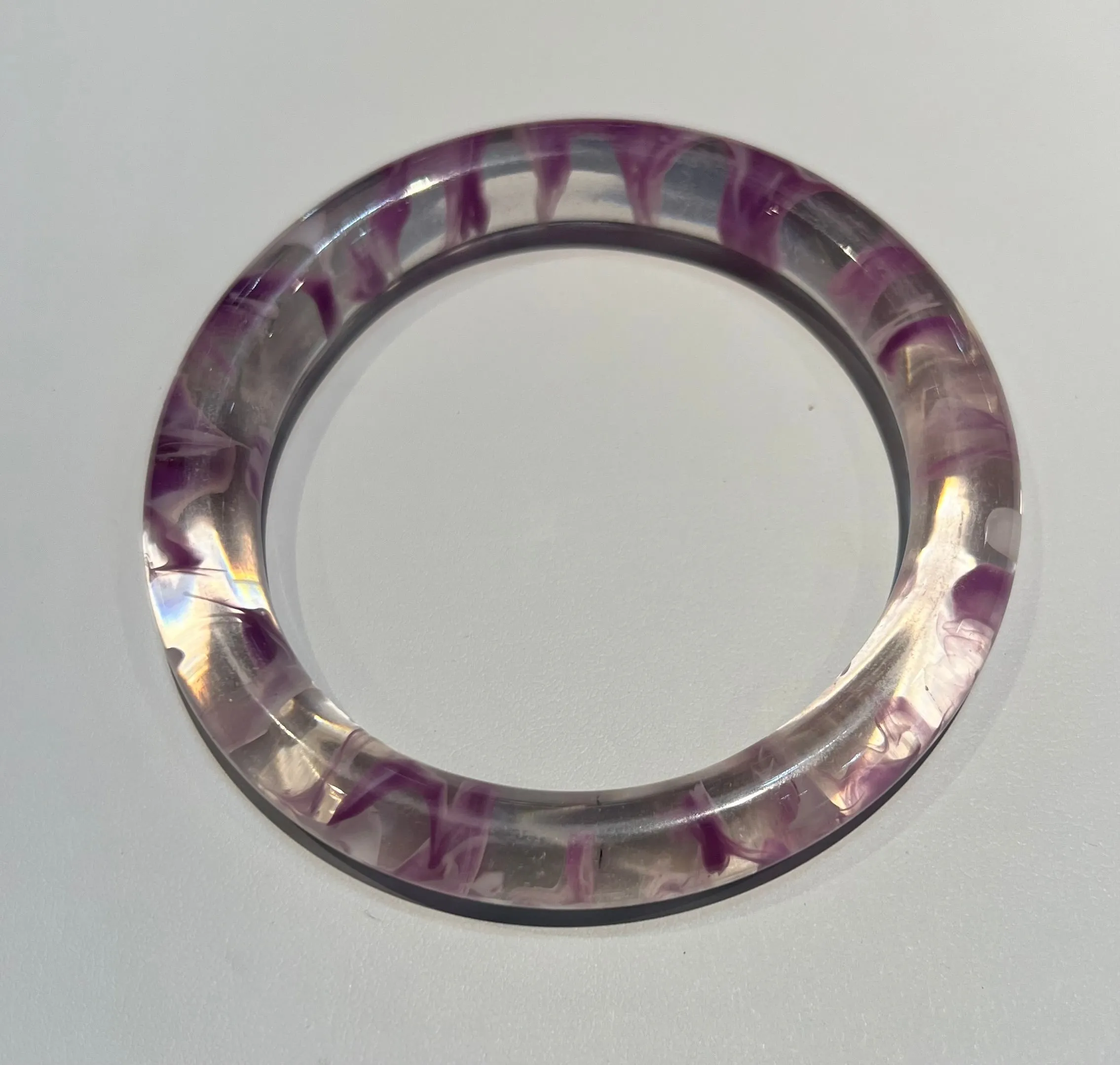 Small Inlay Flat Copal Bangle