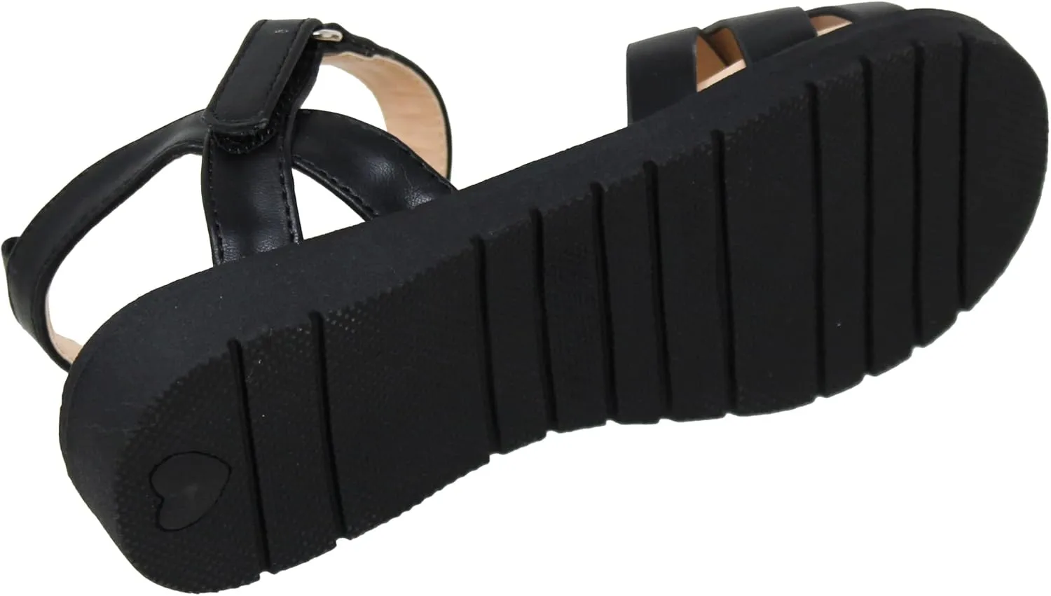 SOBEYO Girls Strappy Open Toe Flatform Slip On Cute Ankle Strap Summer Flat Sandals