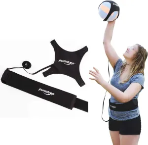 Soccer/Volleyball/Rugby Trainer, Football Kick Throw Solo Practice Training Aid Improving Control Skills, Adjustable Waist Belt Elastic Rope Hands Free for Kids Adults