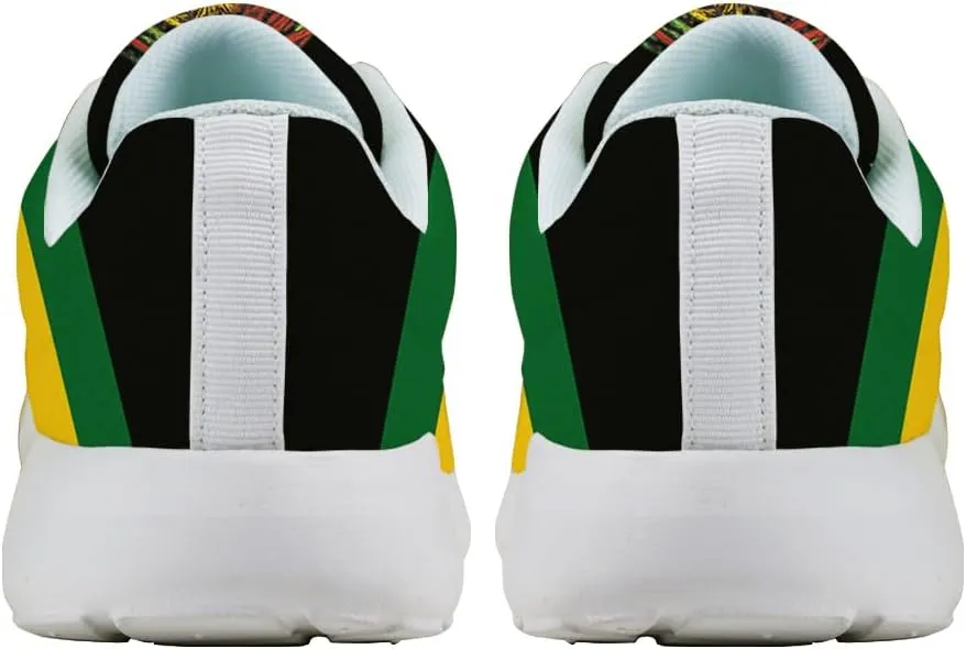 Sonzj-II Mens Rasta Reggae Shoes Womens Running Shoes Non Slip Fashion Walking Sneakers