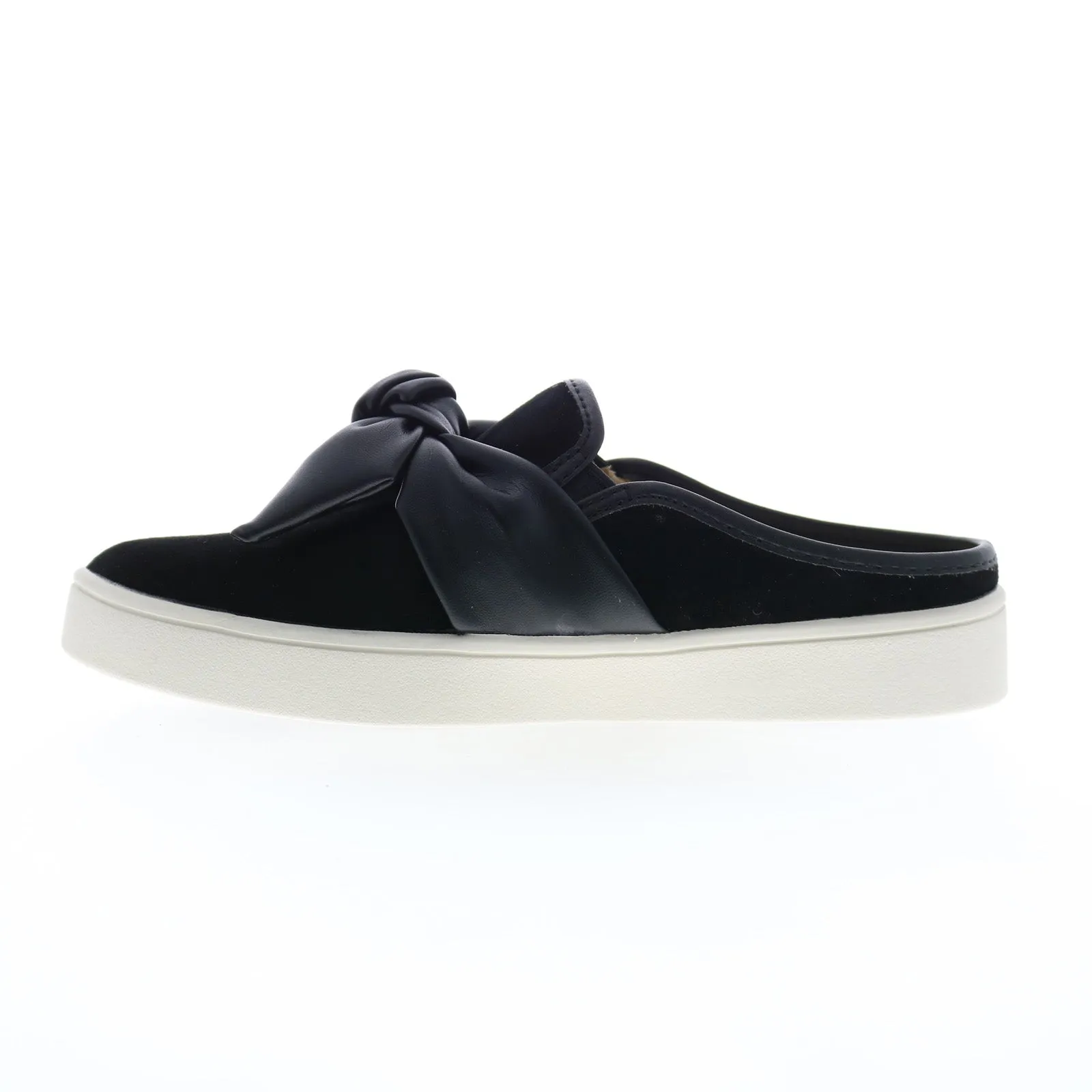 Spenco Barbados Slide SP1089BLK Womens Black Suede Mule Sandals Shoes