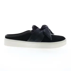 Spenco Barbados Slide SP1089BLK Womens Black Suede Mule Sandals Shoes