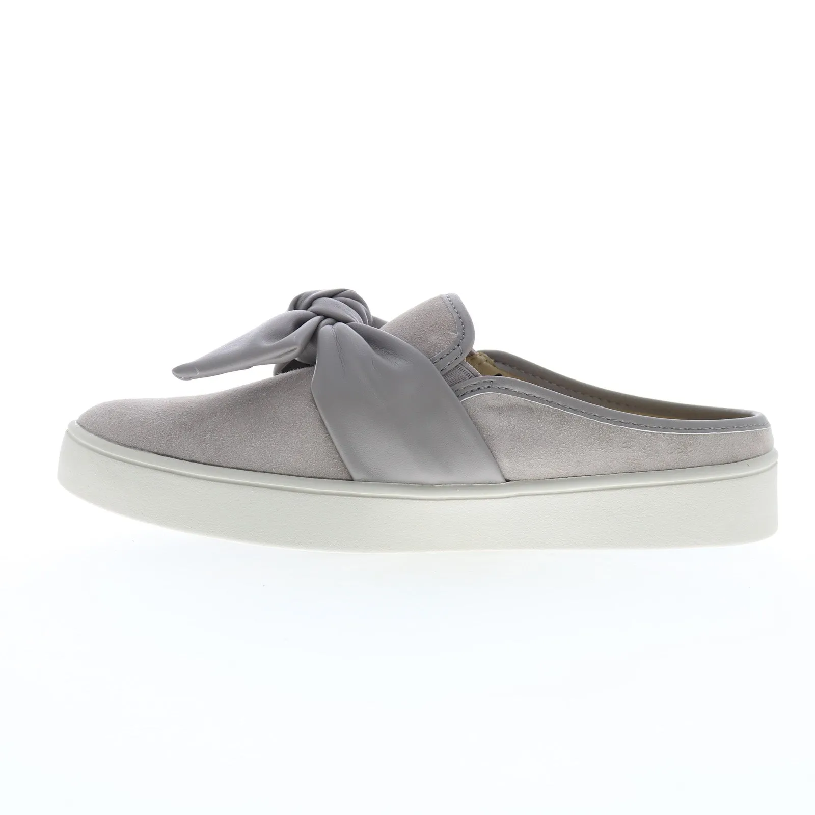 Spenco Barbados Slide SP1089DOV Womens Gray Suede Slip On Mule Sandals Shoes