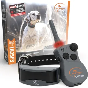 SportDOG Brand FieldSentinel 1825 Remote Trainer with Bodyguard Health Alerts – World’s First Dog E-Collar with Health Monitoring – Train with Static, Vibrate, and Tone – 1 Mile Range