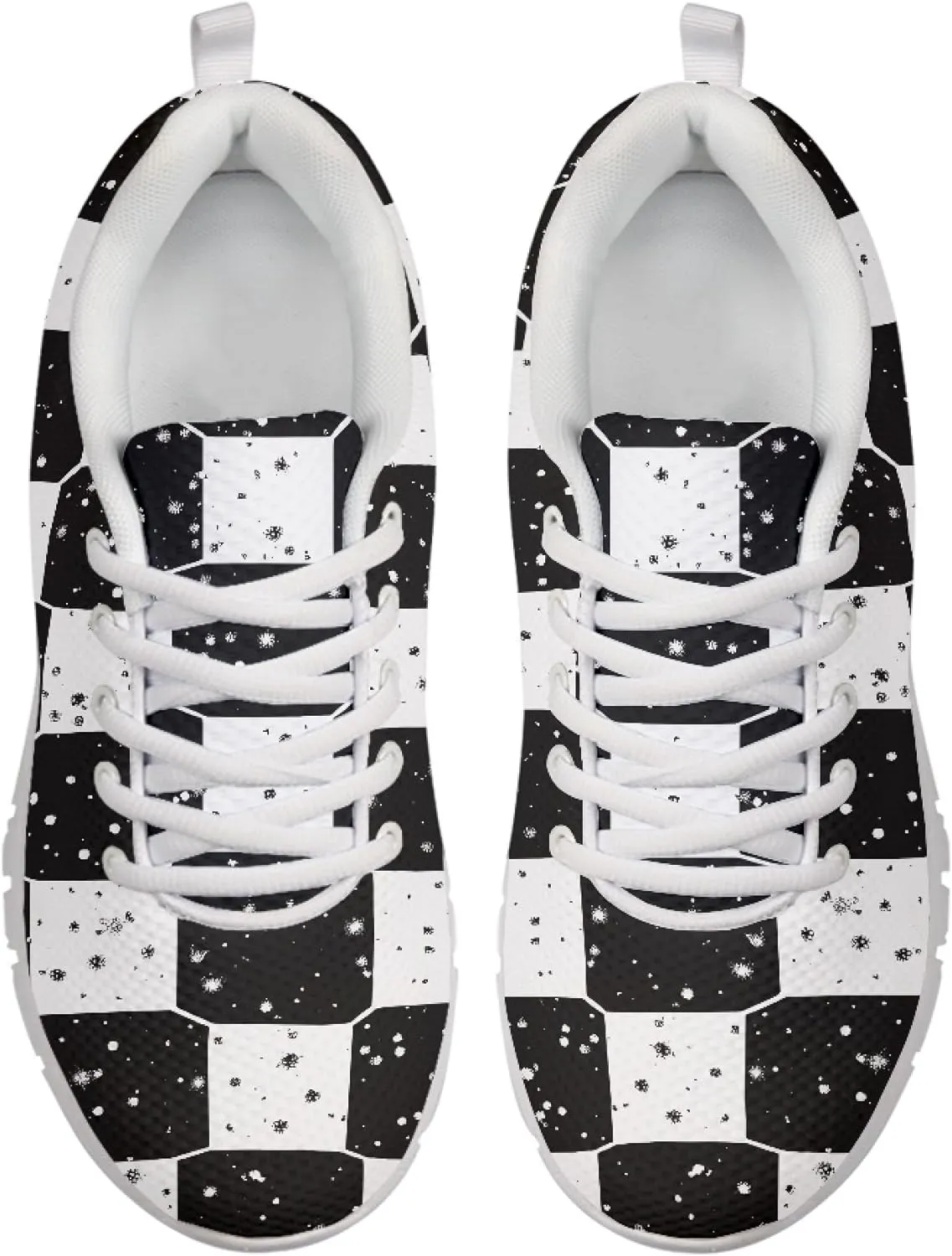 Sports Trainer Running Shoes for Women Causal Travel Sneaker Walking Low Heel Lace up Breathable Flexible Shoe