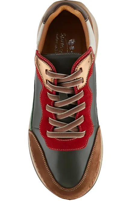 Spring Step Women's Booker Sneaker - Olive Multi
