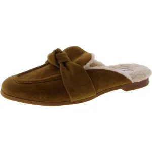 Steve Madden Women's Chart Mule, Cognac Suede Fur, 6.5