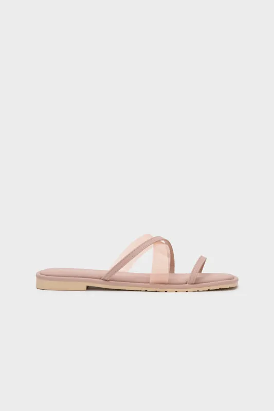 STRAPPY FLAT SLIDE
