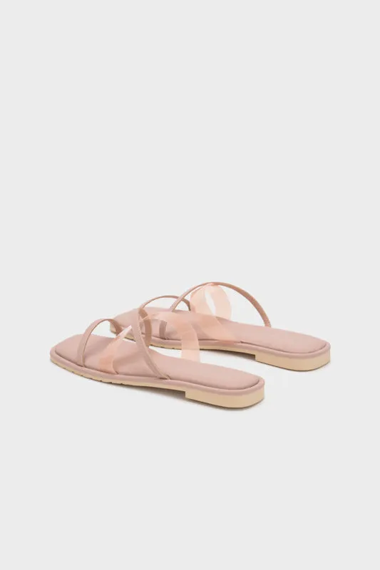 STRAPPY FLAT SLIDE