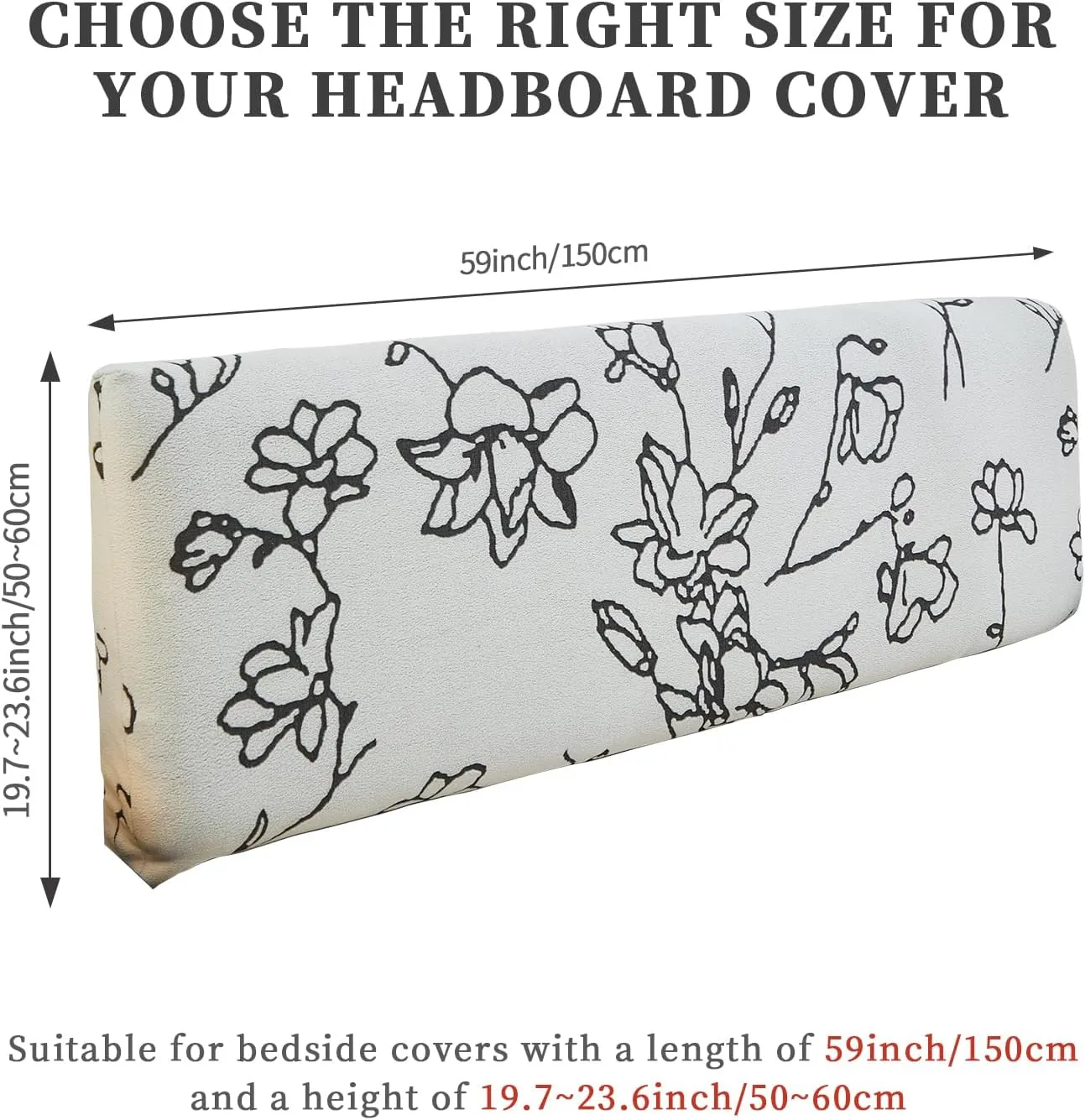 Stretch Bed Headboard Covers, Headboard Covers for Full Queen California King,Velvet All-Inclusive Elastic Headboard Protection Cover