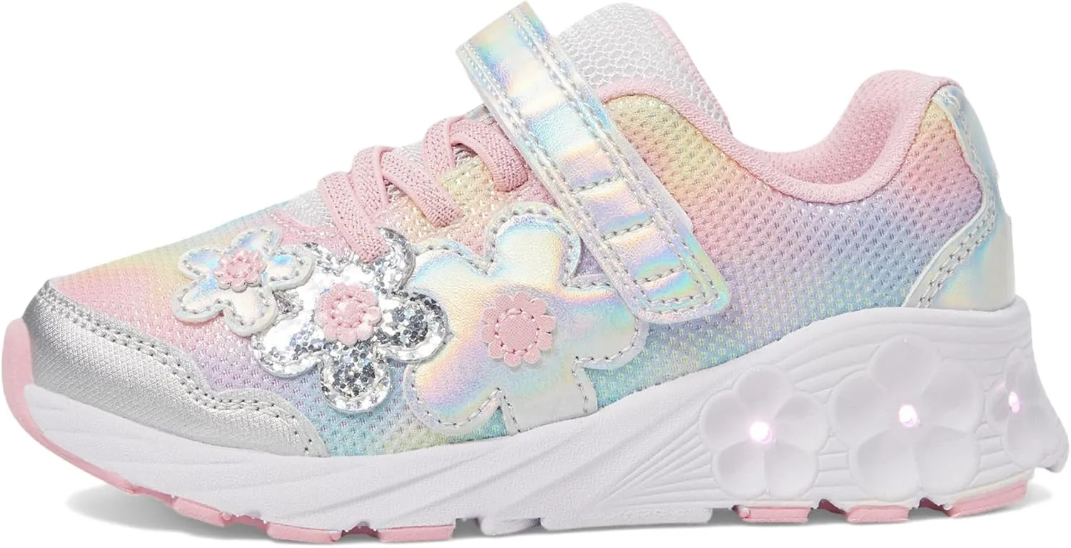 Stride Rite Girl's Sr Lighted Glimmer 2.0-Adapt (Little Kid) Sneaker