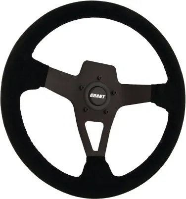 Suede Series Steering Wheel All Black