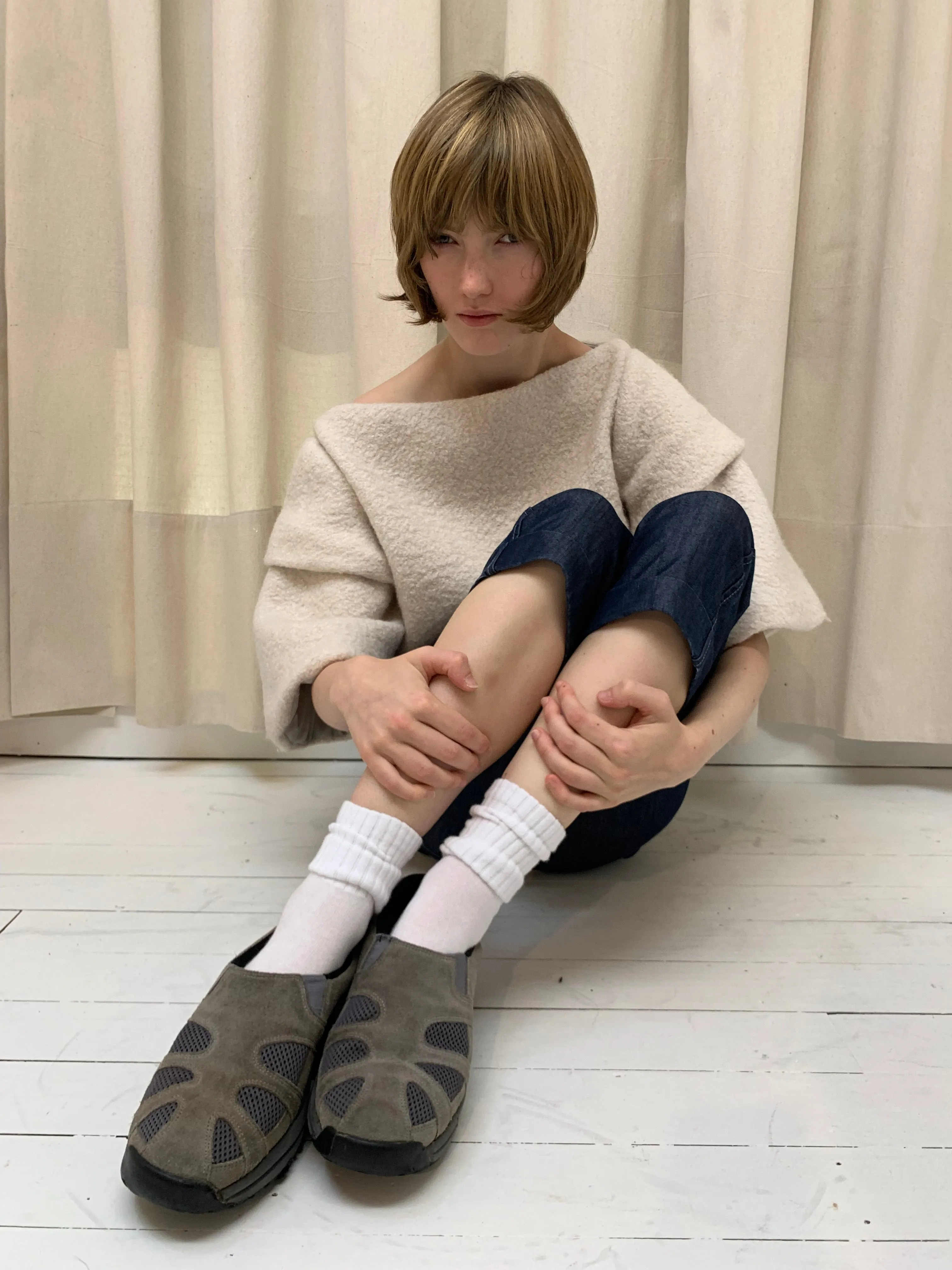 Suede spring mule, 41